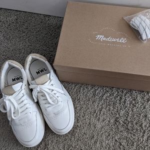 Madewell Court Sneakers in White Leather